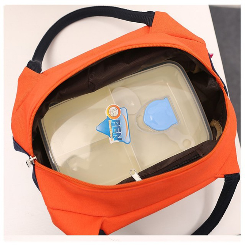 Canvas Lunch Tassen Voor Vrouwen Mode Draagbare Thermische Geïsoleerde Lunchbox Tas Tote Bolsa Comida Lunch Tas Voor Kinderen school