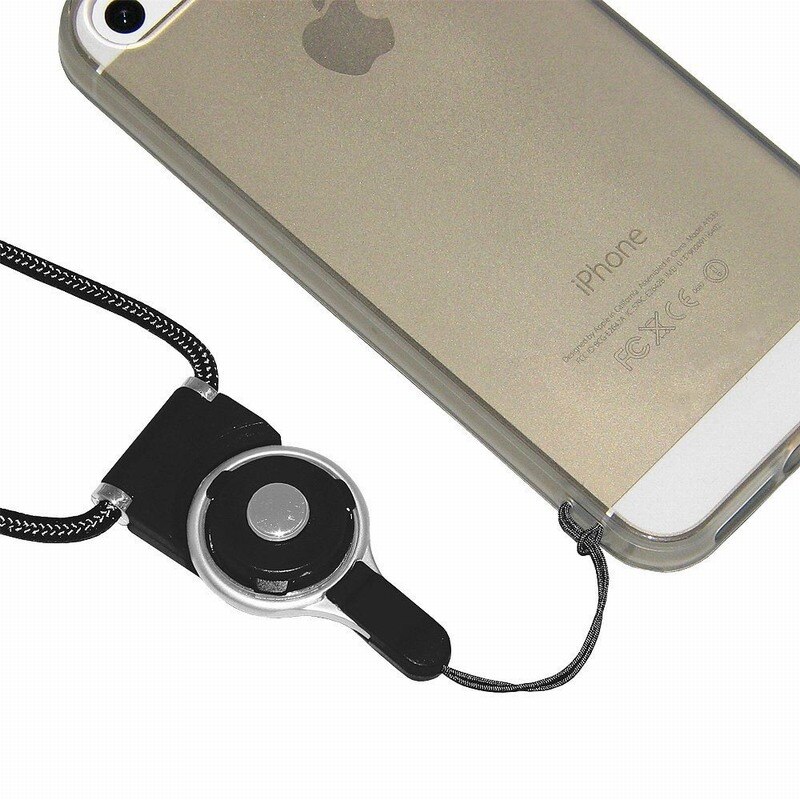 Portefeuille destacável celular pescoço cordão para iphone colhedores id crachá titular preto azul verde rosa tour de cou porte clefs