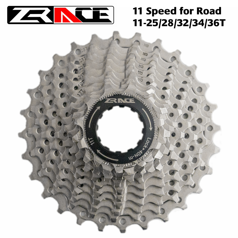 ZRACE Fiets Cassette 11 Speed Road/mtb vrijloop 11-25 T/28 T/32 T /34 T/36 T, compatibel met Ultegra 105
