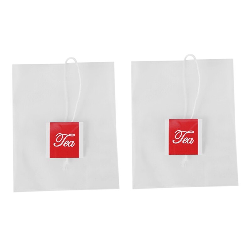 Sachet de thé pyramide 1000 pièces, 5,5X7Cm, sachet de thé filtre en Nylon, étiquette à chaîne unique, sachet de thé vide Transparent: Default Title