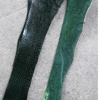 1 pcs Struisvogel leer stof voor horloge band/gesp 35*2.6 cm: 3