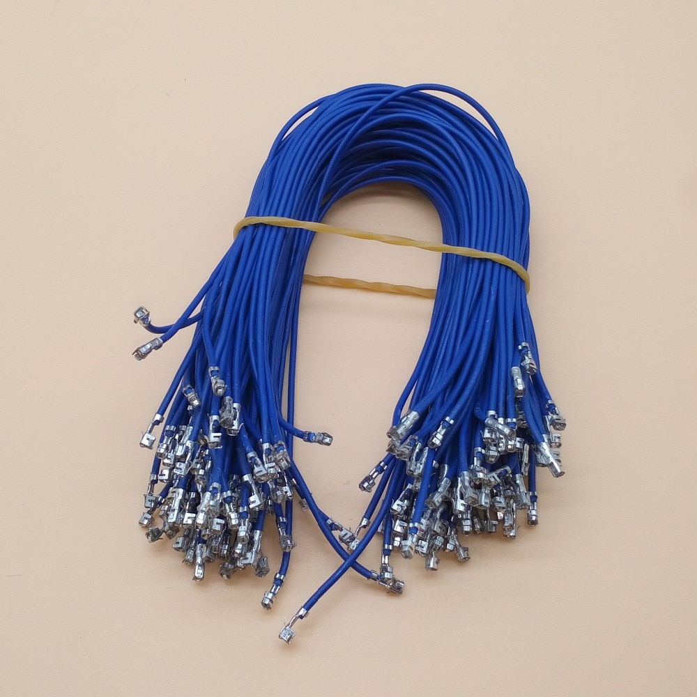 40 pçs/lote 1P XH 2.54 Cabo Jumper Fio Fêmea para Fêmea Duplo Cabeça Primavera Fio Eletrônico 24AWG 20cm de Comprimento