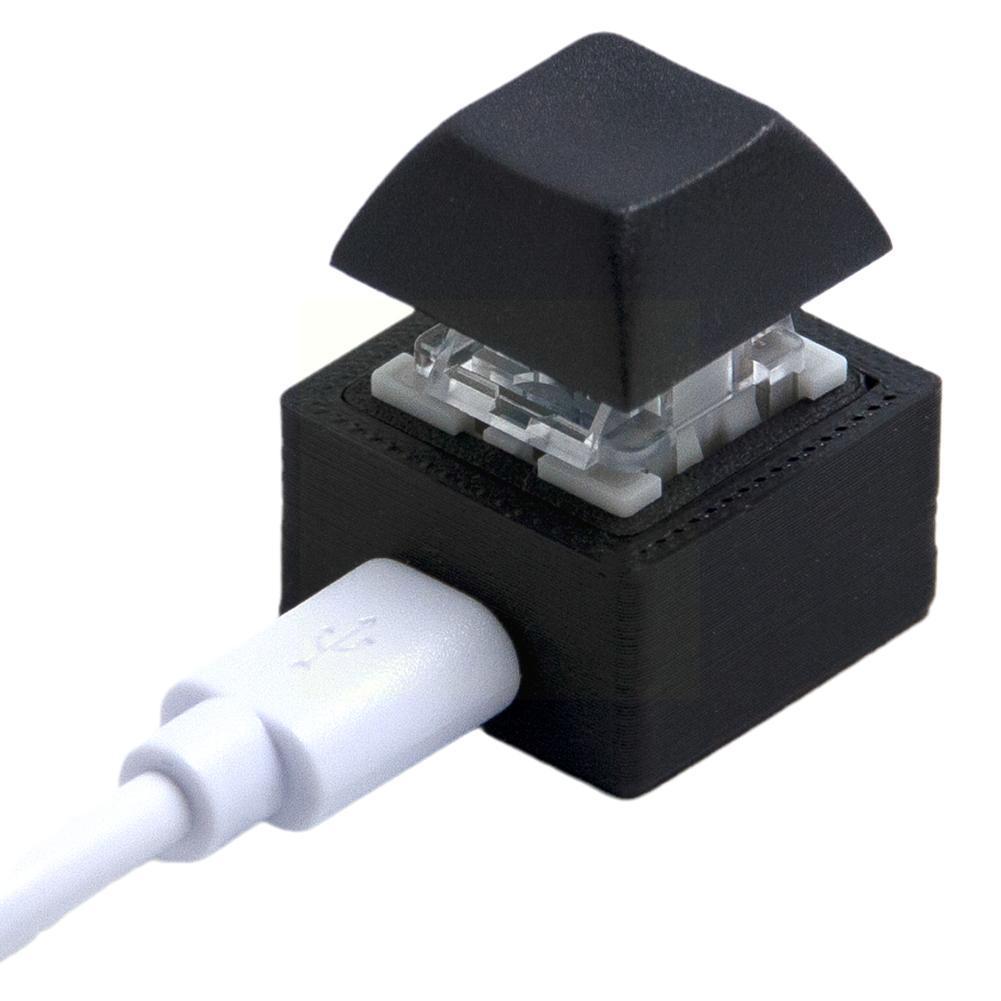 One Key USB Single Keyboard Mechanical Axis Wired Enter Cut Password Switch Desktop Keyboard Shortcut Custom Screen D4S7