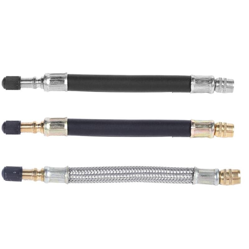 Bicycle Universal Inflatable Extension Tube for M365 Electric Scooter Tool Copper + Rubber 15 16cm Nozzle Scooter Valve Adapter