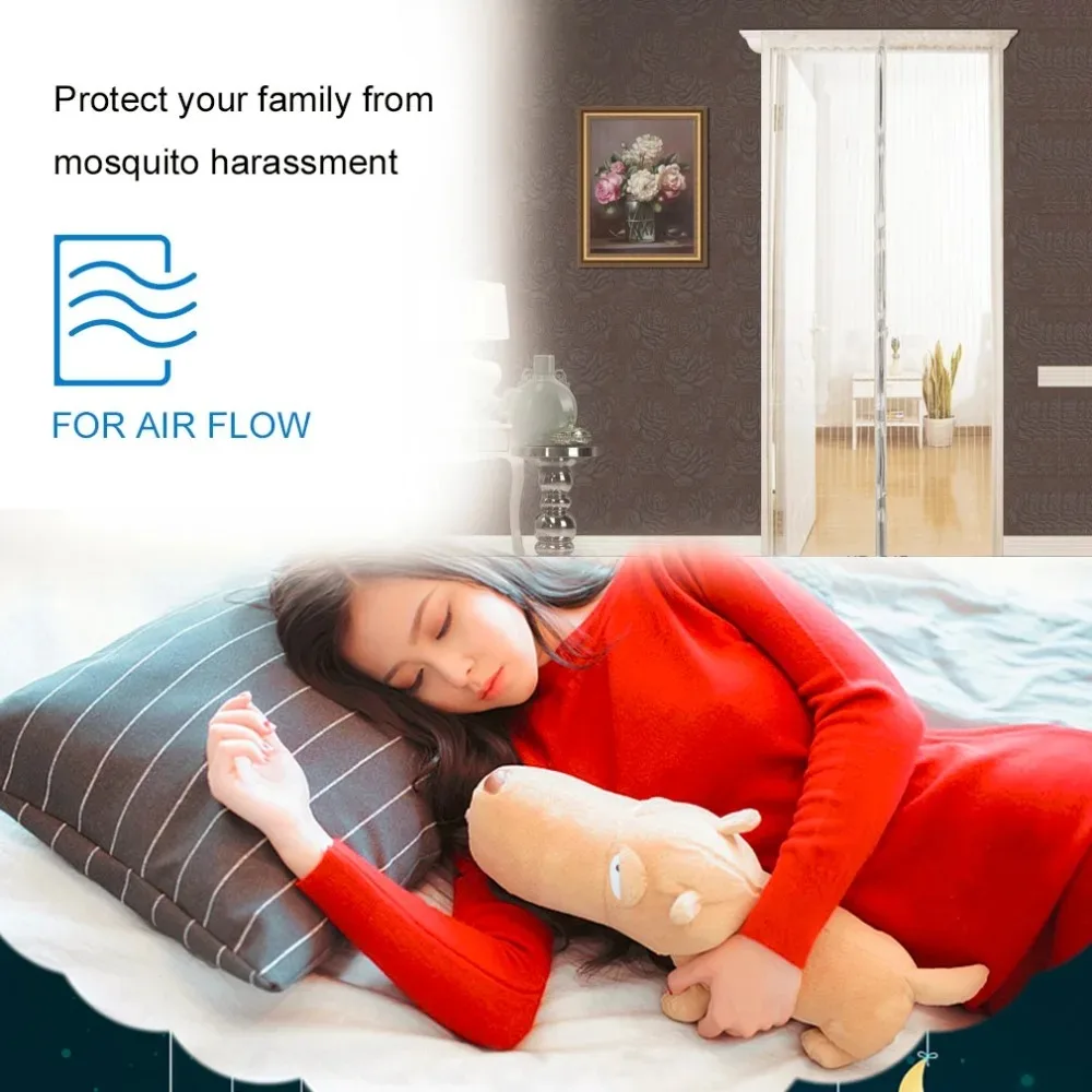 Magnetisch deurgordijn Anti-klamboe Klamboe voor raam Insectenscherm Onzichtbaar gaas voor gordijnen Beschermend