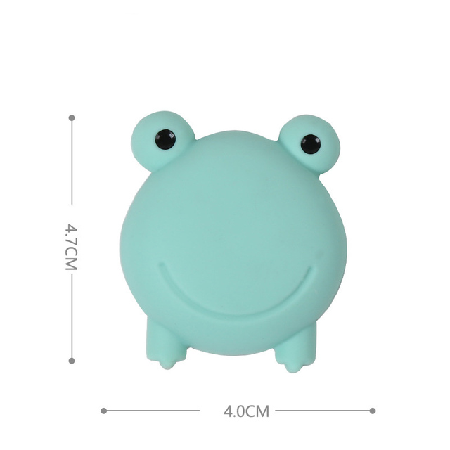 Tope de puerta con dibujos animados a la , Pomo de puerta, bloqueo de guardabarros de goma, almohadilla protectora contra choques, Protector de pared a prueba de golpes: E