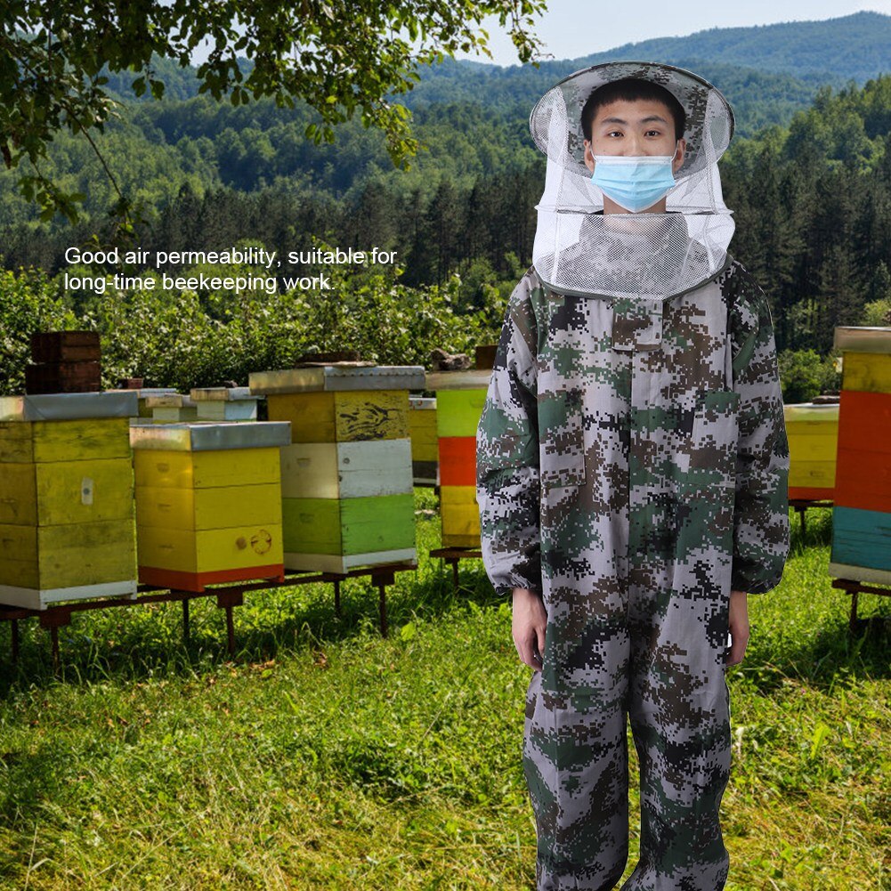Imker Gereedschap Digitale Siamese Ronde Hoed Bijenteelt Pak Polyester Katoen Bee Suits Imker Beschermende Sluier Pak Accessoire