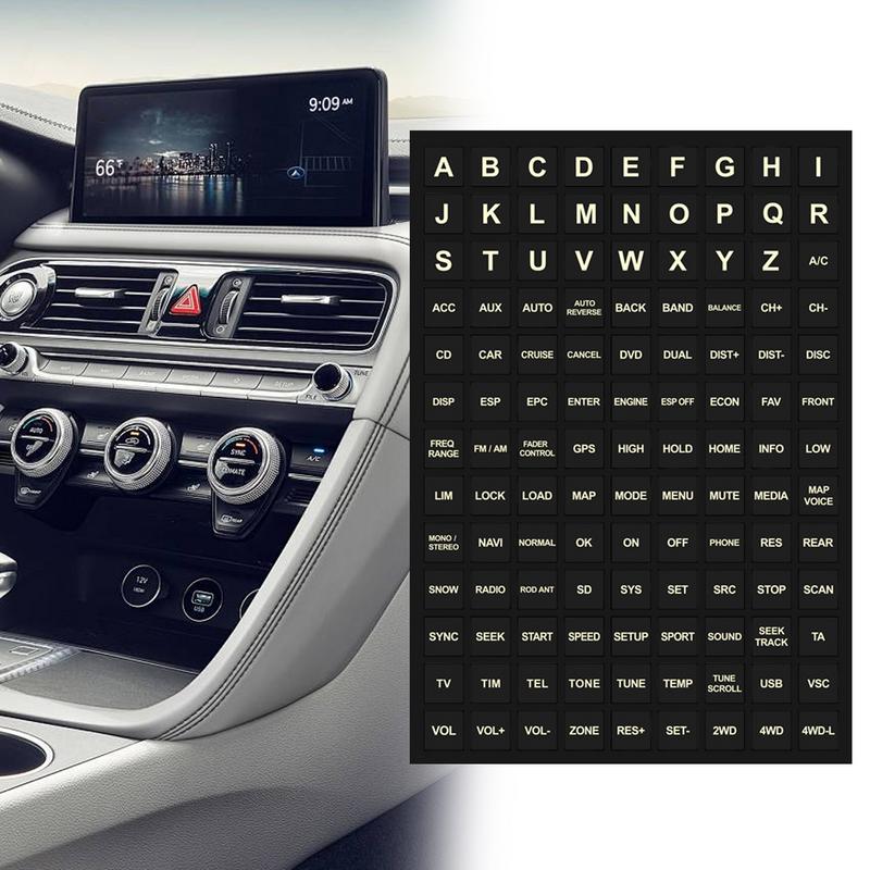 Unbenutzte Auto-Knopf-Aufkleber, Ich bin Dunkeln leuchtende, wasserdichte Auto-Aufkleber, Auto-Innenzubehör, Schaltungsplatten-Etikett für