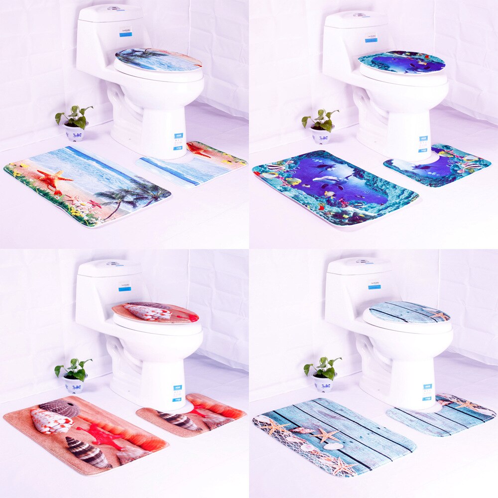 Husholdnings bad wc måtte toilet sæde betræk closestool måtte sæde kuffert boligindretning tilbehør badeværelse universal toilet låg måtter