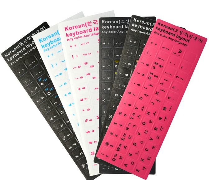 ! 3pc/ lots koreanska knappsatsetiketter, ekomiljö plast koreanska tangentbordsetiketter för bärbar dator/dator