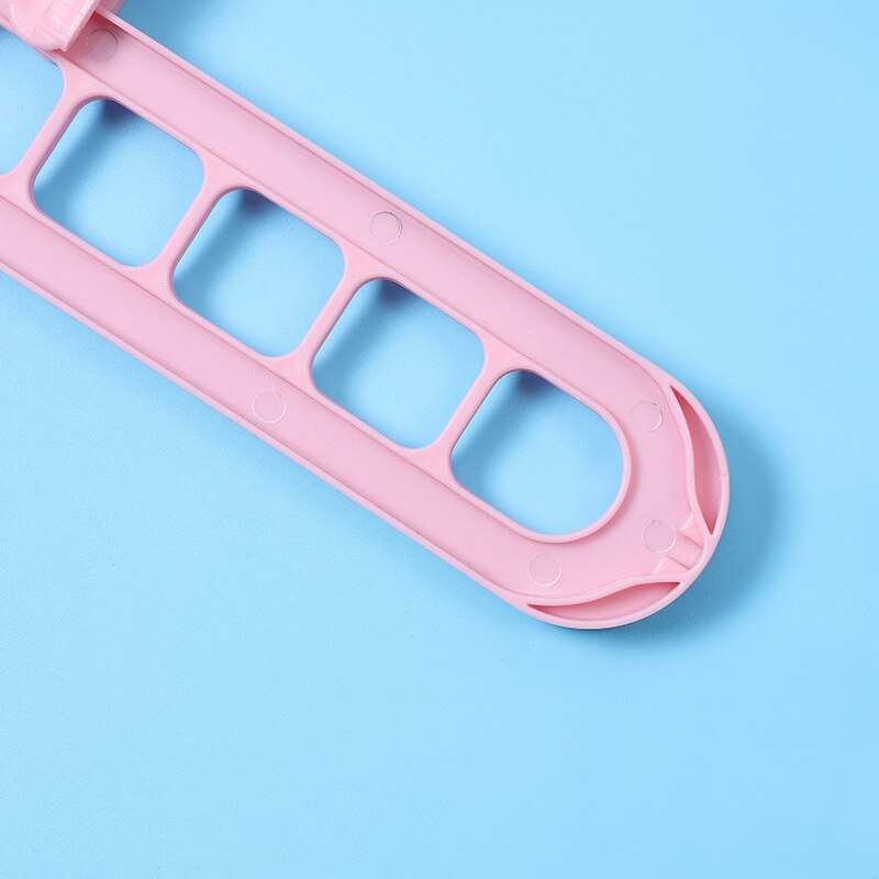 Plastikowe wielofunkcyjne składane wieszaki na ubrania 9 otworów oszczędność miejsca wieszak na kurtki 360 obrotowy stojak robić przechowywania składany organizator szafy