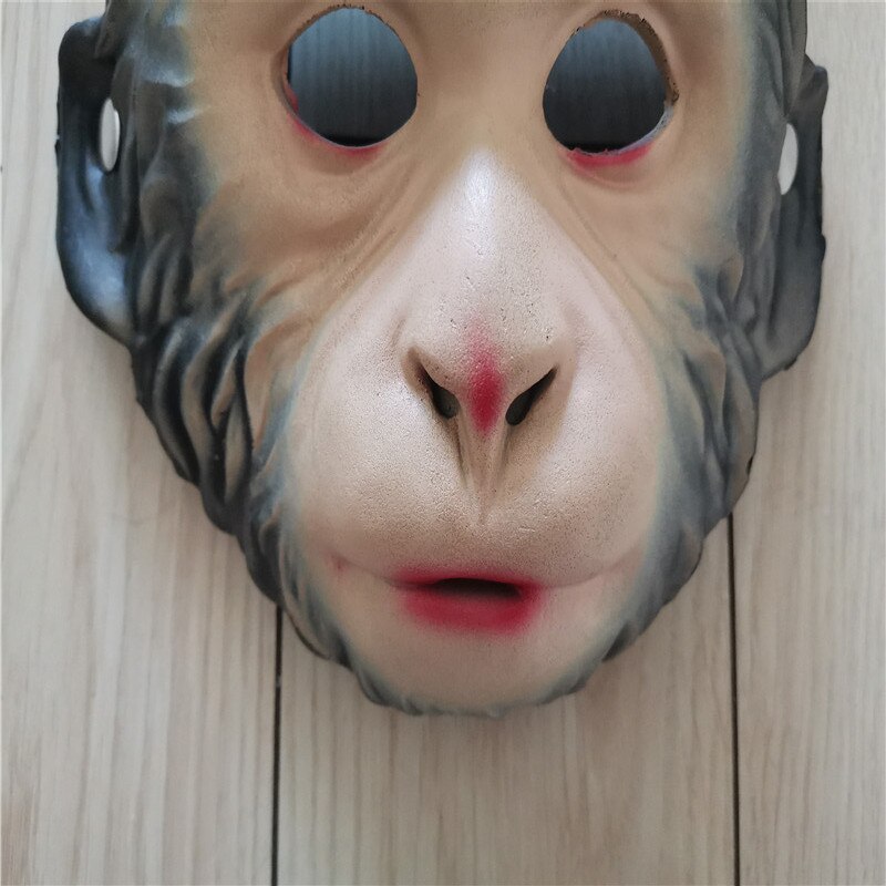 Full Face Animal Mask Cosplay Costume Monkey Adult Child Halloween Party Decoration Party Tricky Fun Mask Fool' Day 22cm