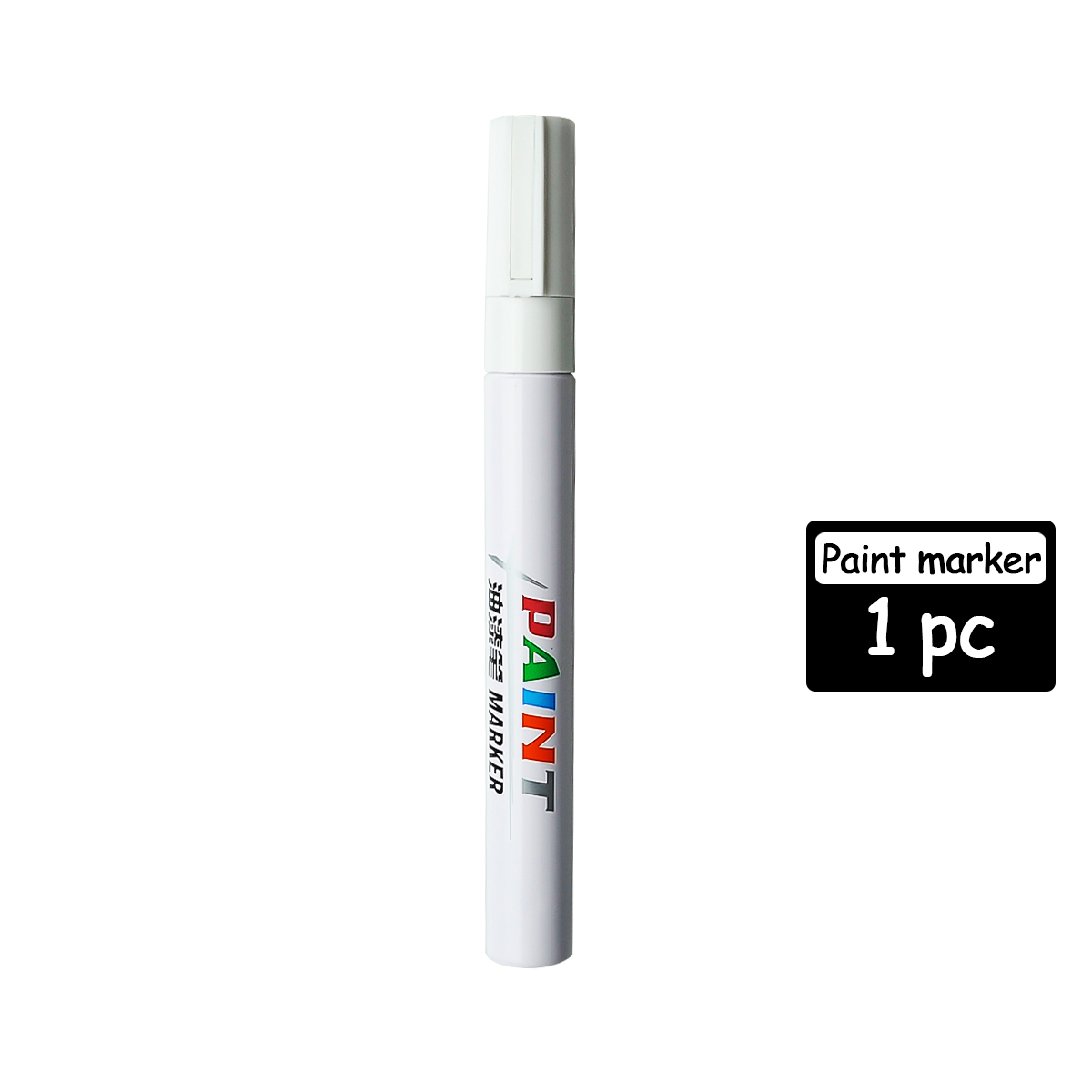 8 farben/einstellen Stoff Farbe Marker Stift Kleidung Textil DIY Handwerk T-Shirt Graffiti Pigment Malerei Stift Schule & büro Bahnhof: Weiß