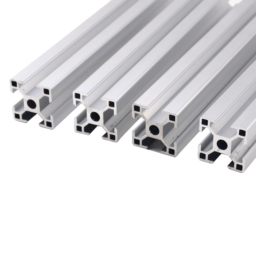 4 stk / parti 3030 aluminiumsprofil europæisk standard anodiseret lineær skinne aluminiumsprofil 3030 ekstrudering 3030 cnc 3d printerdele