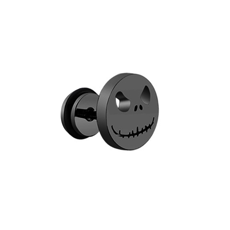 High Grade Stainless Steel Stud Earrings Anime Cross For Women Girls Geometric Ear Jewelry Birthday 2pieces: Blue white zinc plated
