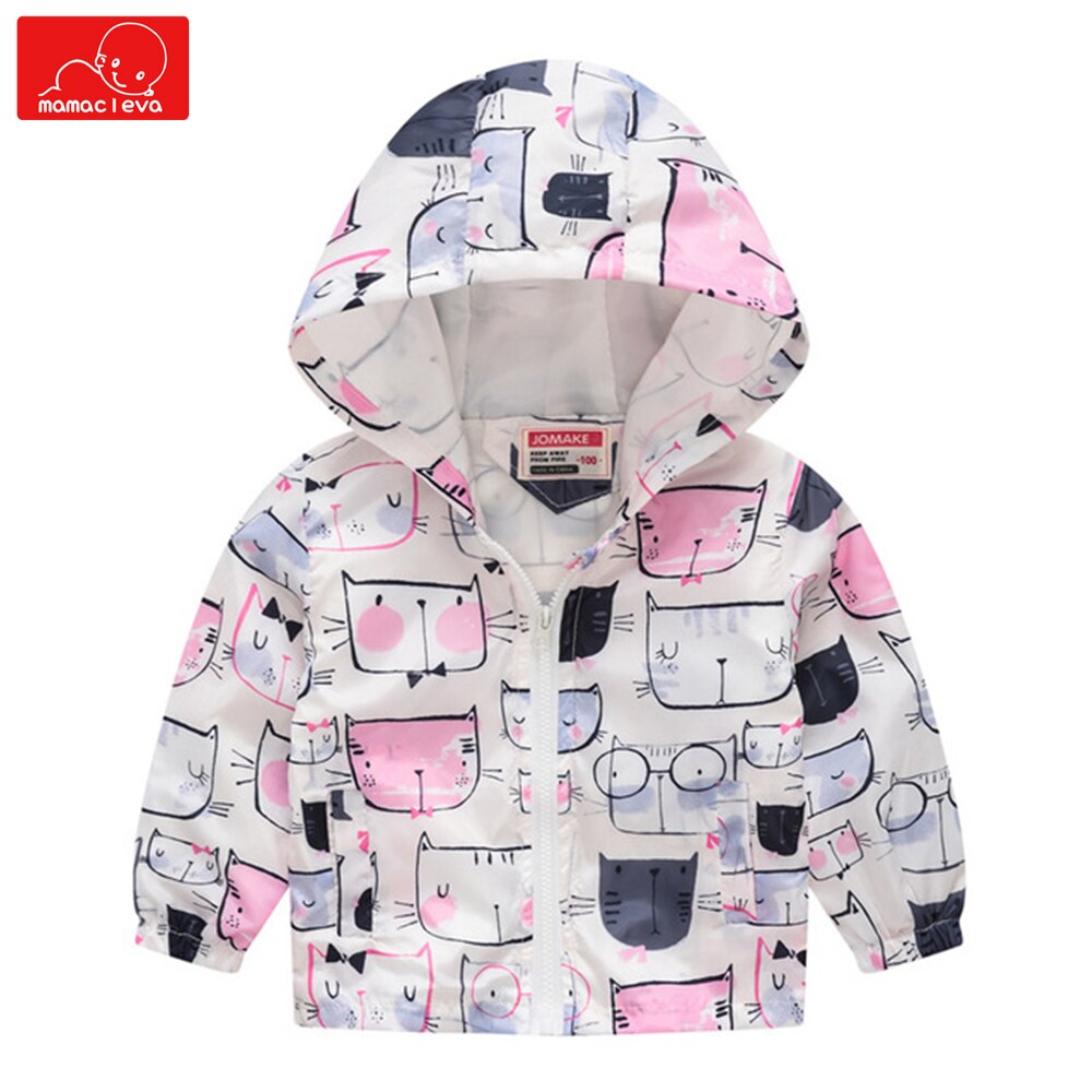 Lente herfst kids Dinosaur windjack voor jongens meisjes leuke bovenkleding kinderen hooded jassen kind overjas