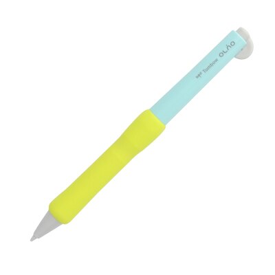 1pcs 0.5mm TOMBOW MONO Simple student Mechanical pencil Color splicing automatic pencil Rubber bendable movable pencil kawaii: blue yellow