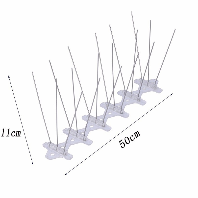 1-15PCS Pest Control Plastic Bird and Pigeon Spikes Anti Bird Anti Pigeon Spike for Get Rid of Pigeons and Scare Birds