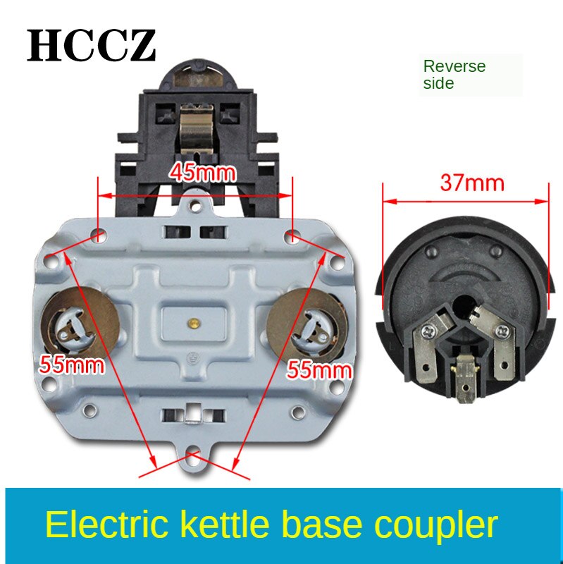 Electric kettle coffee pot coupler connector temperature control switch electric kettle waterproof base plug socket accessories
