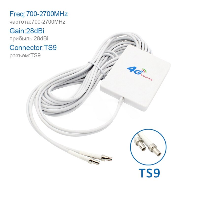 Connecteur d'antenne WiFi externe TS9 4G LTE, Booster de Signal