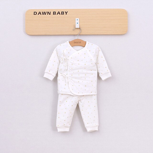 Baby Boy Clothes autumn cartoon lacing Girl Clothing Set Cotton Baby Clothes Suits Infant Kids Clothes toddler girl winter: White / Newborn(48-52CM)