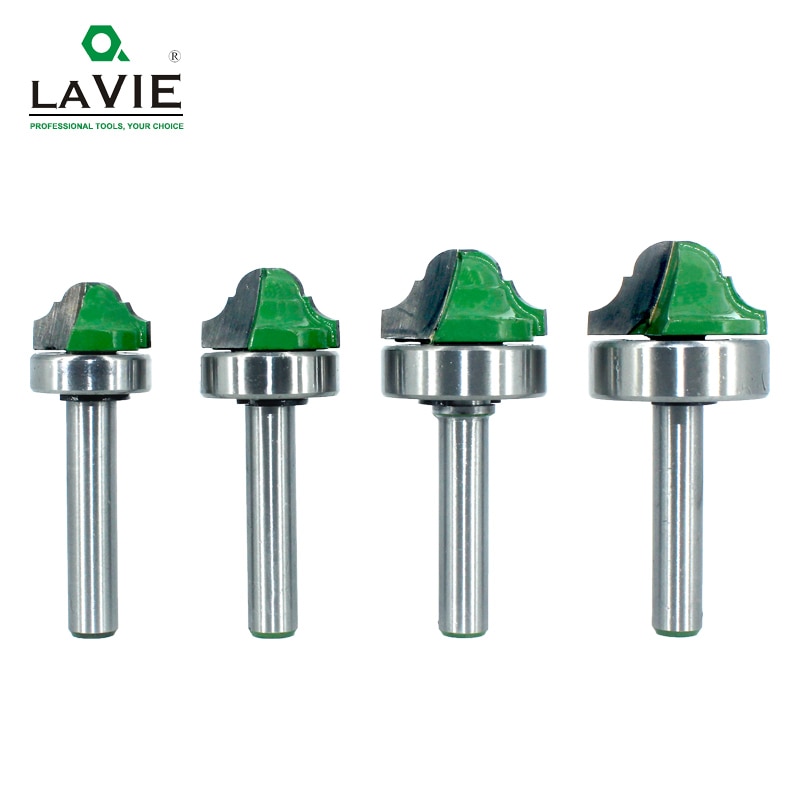 Lavie 1pc 8mm skaft leje skaft dobbelt romersk ogee kantfræser bit fræser til træ træ line kniv hobbing  mc02100