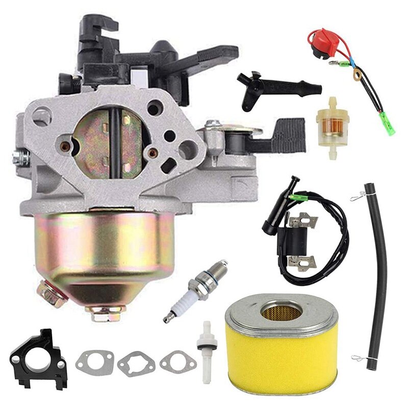 GX390 Carburateur Bobine Air Filter Kit Voor Vervanging Honda GX340 GX360 GX390 11HP 13HP Motor Generator: Default Title