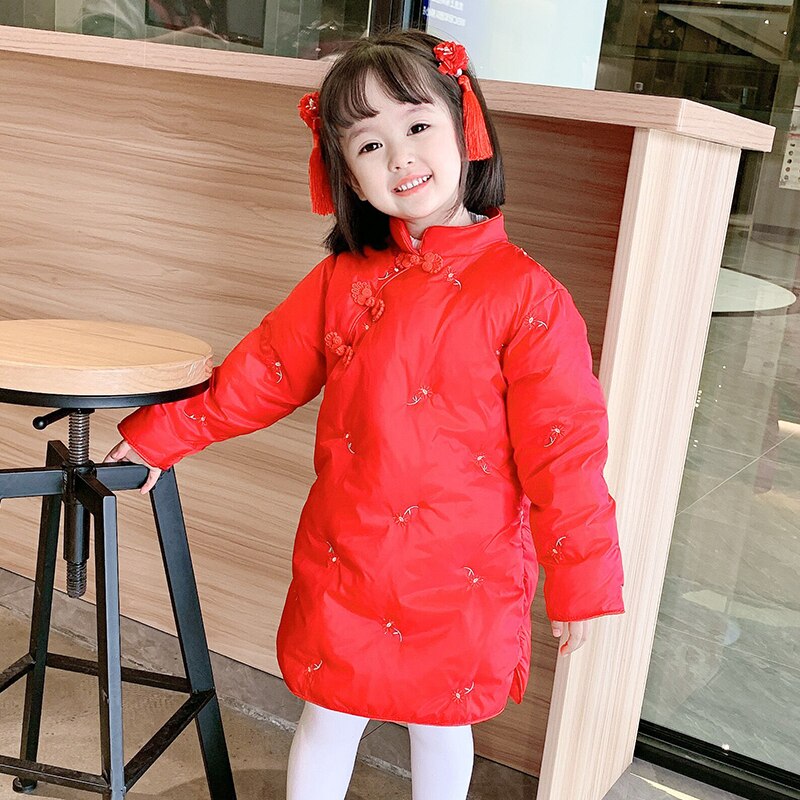 Chinese Style DIY Fabric For Sewing Patterns For Clothes Girl Kid Overalls For Children Winter Pattern Children's Outerwear