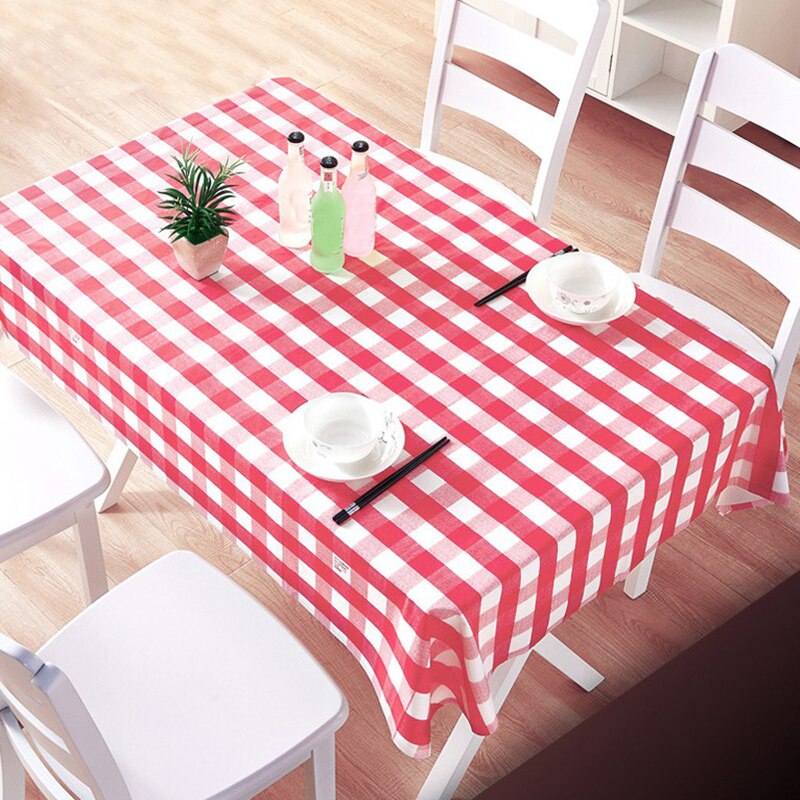 Disposable Thickening Red Checkered Tablecloth Party Weddings Home Decoration Outdoor Picnic BBQ Decoration 180*180cm Cheap
