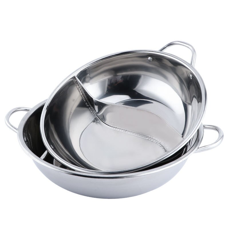 Thickened stainless steel split pot pot multi-function shabu-shabu Yuanyang pot and mother pot induction cooker household
