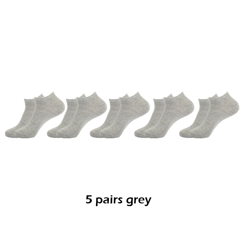 10 pairs/Lot Men Ankle Socks Breathable Comfortable Cotton White Grey Black Solid Boat Sock for Male Price: 9