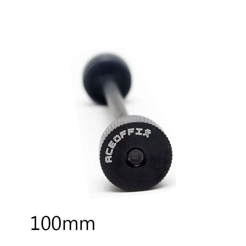 Aceoffix-eje de cubo para bicicleta plegable Brompton, liberación rápida, alta resistencia, 74mm, 100mm: black 100mm