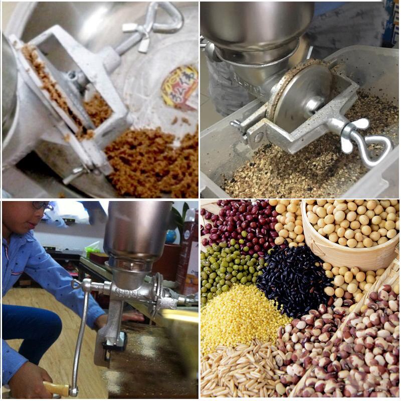 Handliche Getreide Mühle Gerste Knospe Manuelle Fräsmaschine Getreide Brecher Mini Kräuter Schleifen Gerät