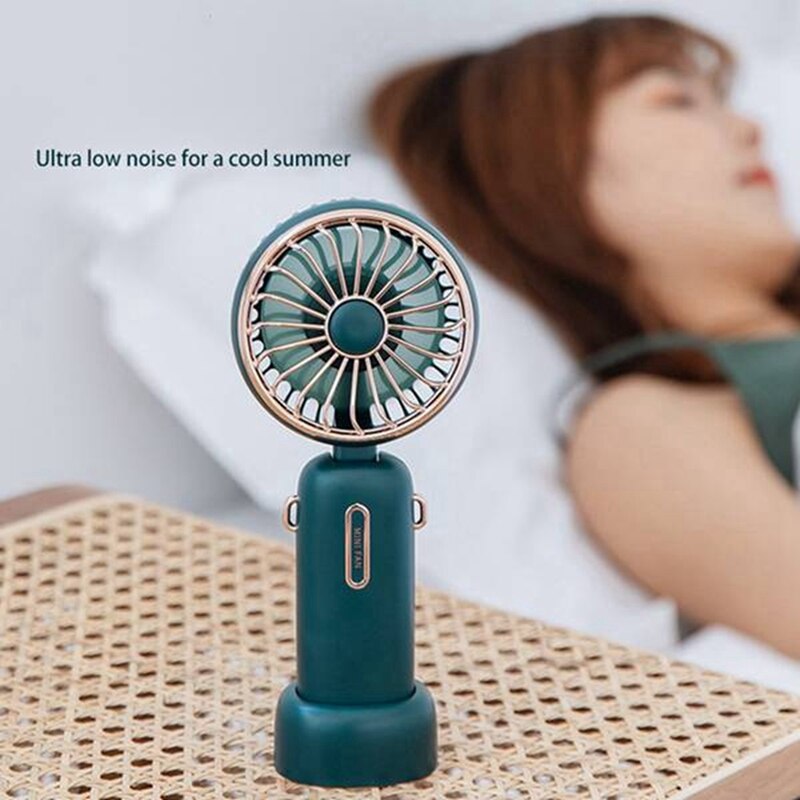 Handheld Fan 4800Mah Usb Oplaadbare Ventilator Draagbare Mini Hand Held Fan Voor Home Office Desktop En Reizen Binnenshuis