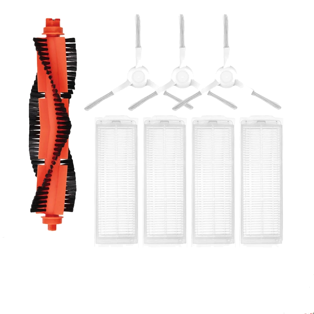 Pièces de rechange pour aspirateur Robot Xiaomi Mi Mop 2S / Mop P / Mop Pro / XMSTJQR2S / STYTJ02YM, brosse latérale principale, filtre Hepa: Black