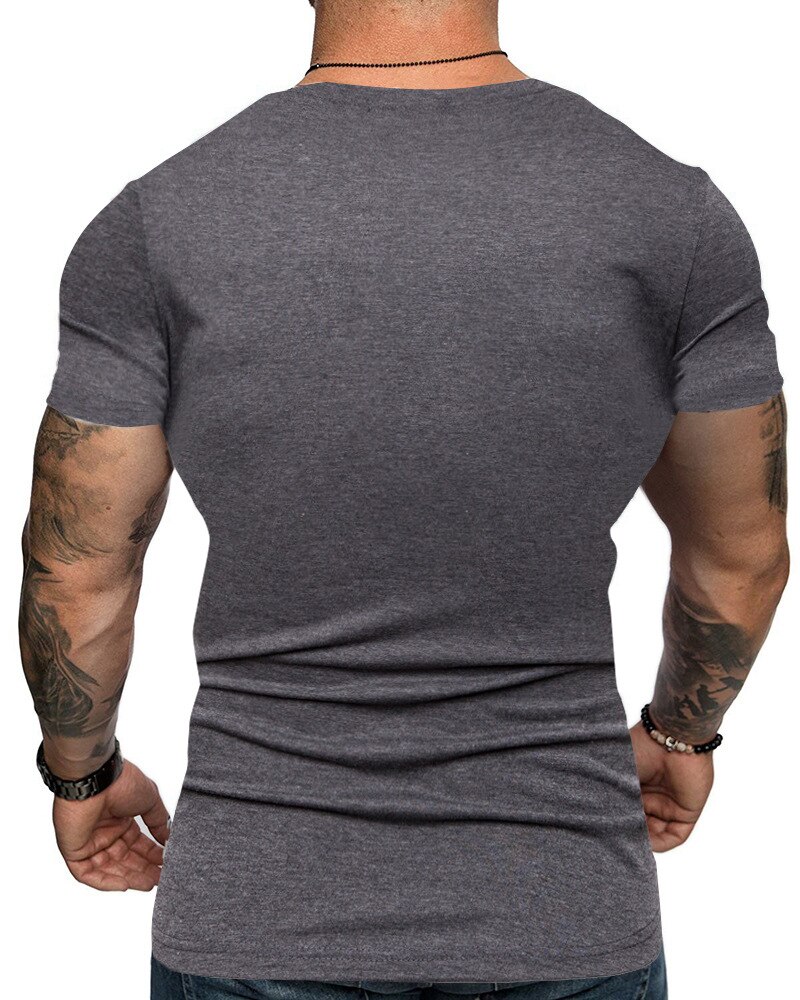 hombres camiseta medias Fitness rápido seco Casual camiseta muy elástica camisa gimnasios Fitness de talla grande M-XXL