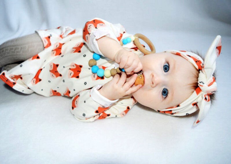 Newborn Baby Girls Clothing Tops Long Sleeve Cotton Blouse Headband Cute Animals Outfits 2pcs Clothing Set Baby Girl