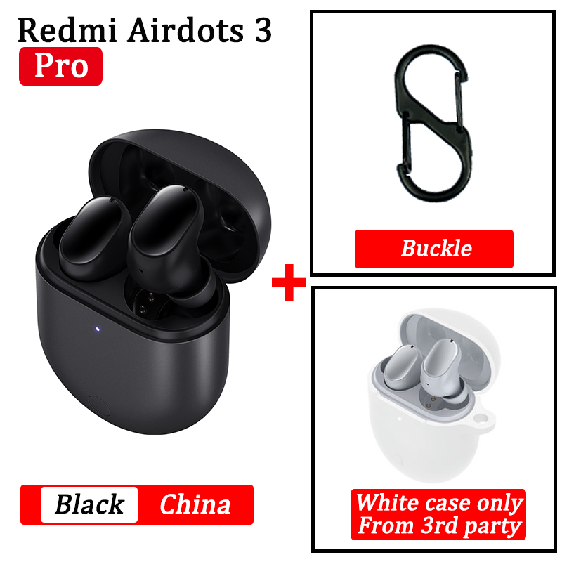 Xiaomi Redmi Buds 3 Pro TWS auricolare Bluetooth Redmi Airdots 3 Pro auricolare Wireless ANC IPX4 per K40 Note 10 Pro: black cn white case