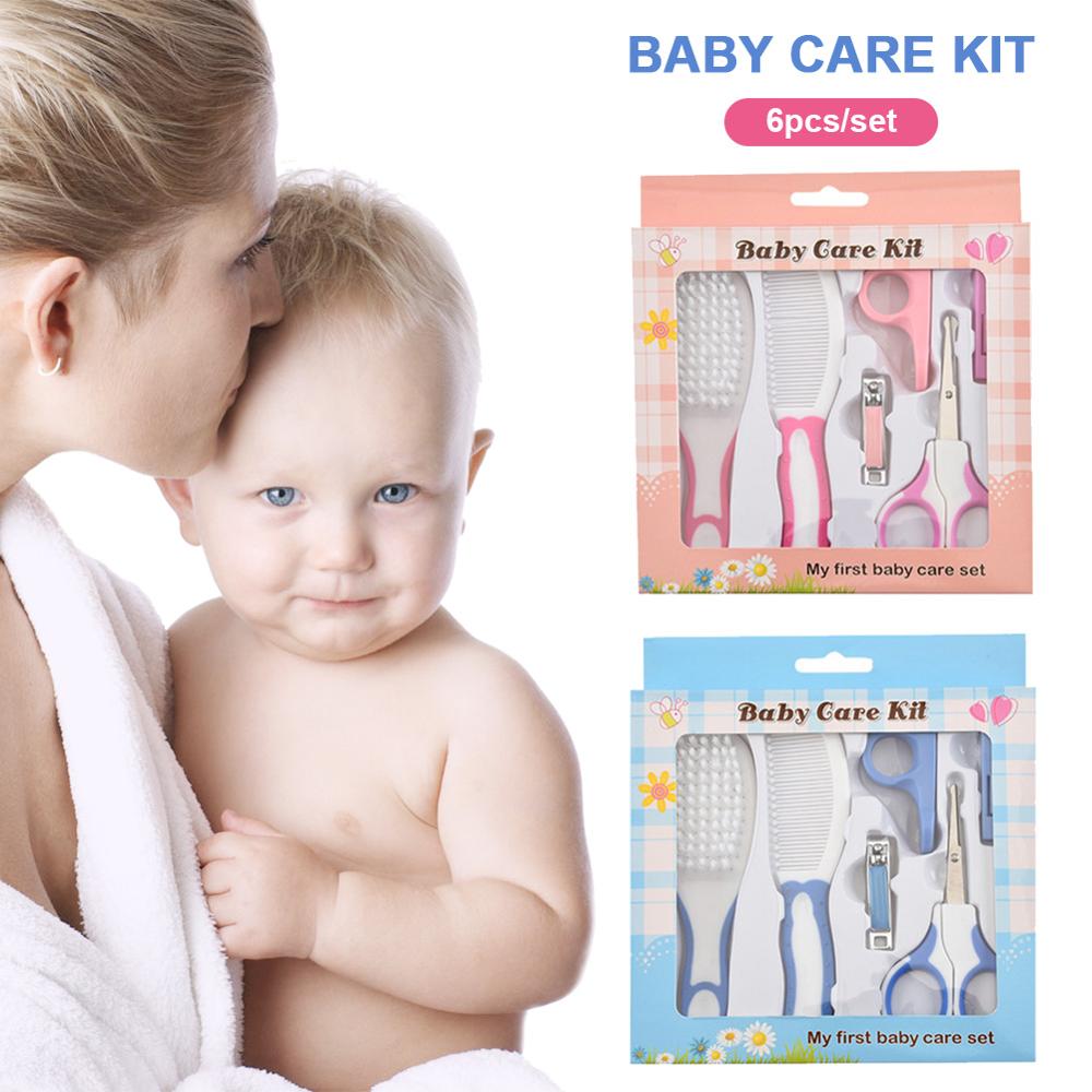 1 Set Baby Verpleging Kit Nagelknipper Trimmer Borstel Kam Zachte Professionele Draagbare Alles In Een Pasgeboren Kinderen Care Grooming