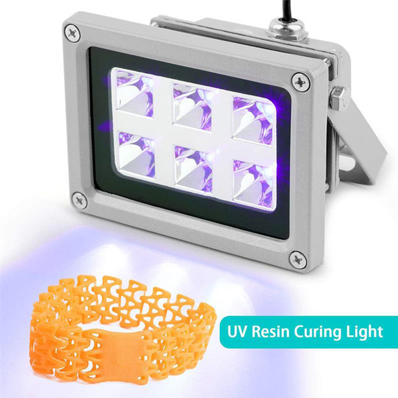 Lampe à polymérisation en résine UV 405nm, convient pour SLA DLP, imprimante 3D, résine photosensible, effet de polymérisation, DIY