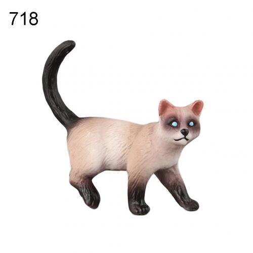 Simulation Mini Pet Model Cats Kitty Figure Model Statue Home Ornaments Kids Action Figure Decoration Toy: 718