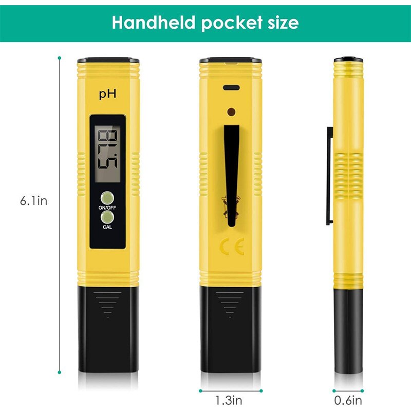 Digital PH Tester Meter Accuracy 0.01 for Aquarium Pool Wine Urine and Filter Water Pureit Meter TDS Tester