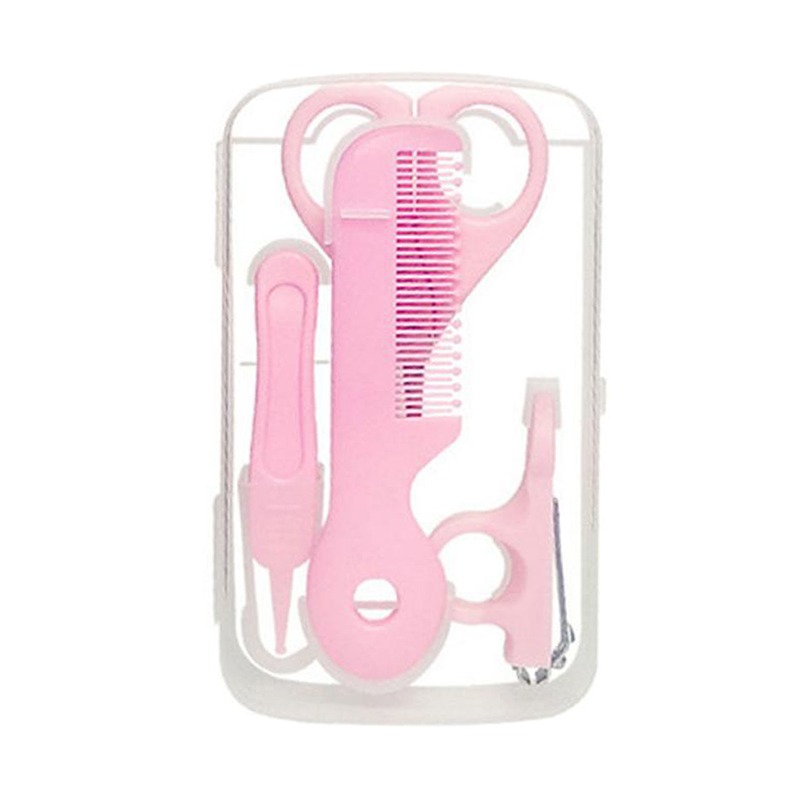 Baby Artikel Manikübetreffend einstellen Schönheit Pflege Healthcare Bausatz Kleinkind Nagel Pflege Neugeborenen Nagel Knipser Schere Toilettenartikel Tasche Zubehör: Rosa