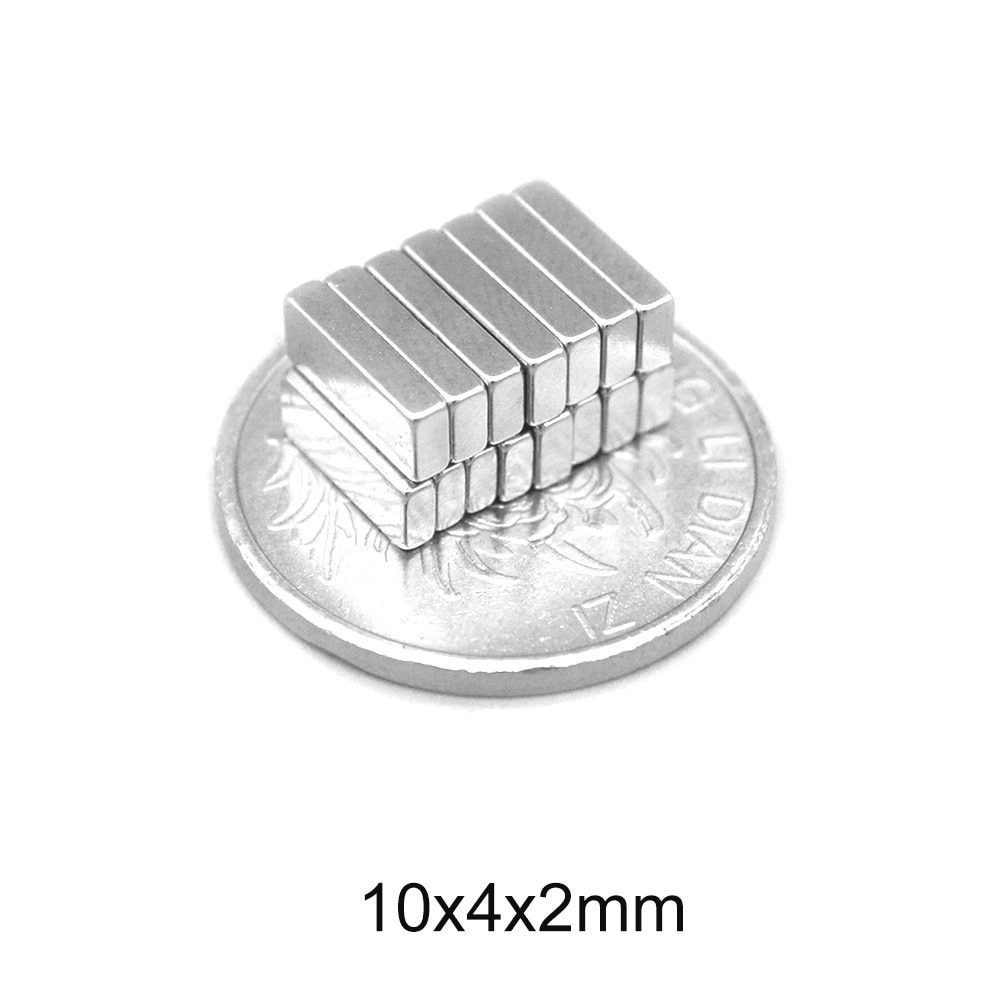 20 ~ 600 st 10 x 4 x 2 sällsynt jordartsmagnet stark  n35 10mm x 4mm blockmagneter 10 x 4 x 2mm permanent neodymmagnetark 10*4*2 mm