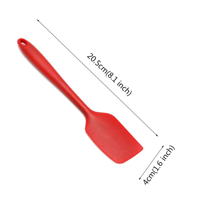 1pc silikonredskapsset non-stick värmebeständig spateltång vändare skänkar set för matlagning köksredskap köksredskap bpa gratis: Röd liten spatel