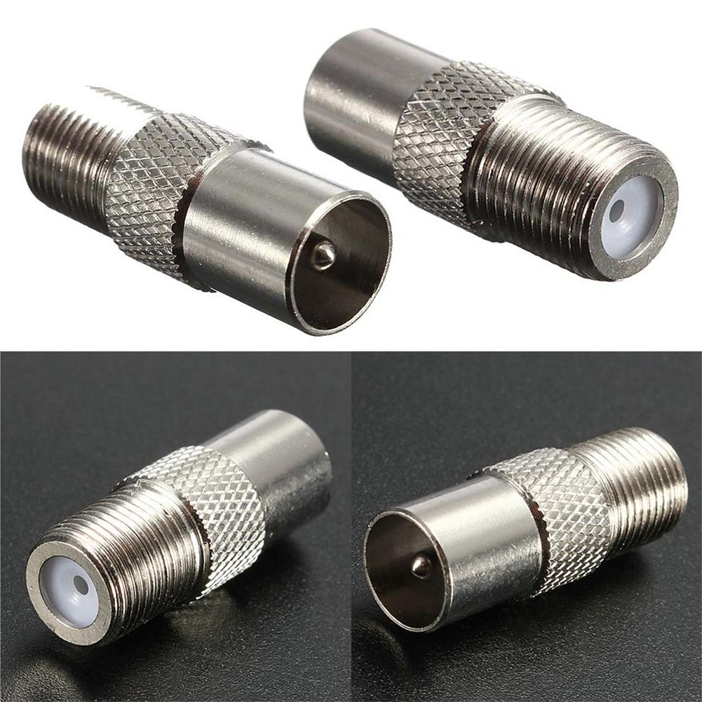 5pcs/lot STB Quick Plug RF Coax F Female To RF Male Connector TV Antenna Coaxial Connector Adapter