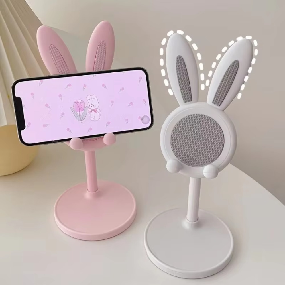 Le lapin mignon support de téléphone portable de bureau peut soulever et ajuster les accessoires de téléphone de bureau support de téléphone poignée de téléphone