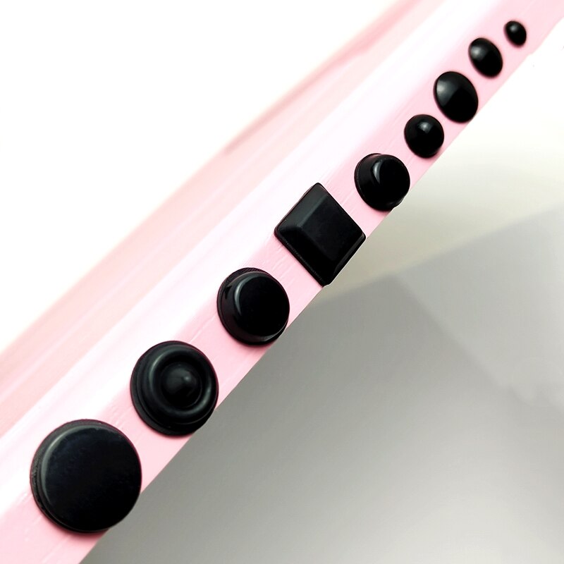 Self Adhesive Black Anti Slip Round Rubber Bumper Pads Silicone Feet Pads Sticky Silicone Shock Absorber