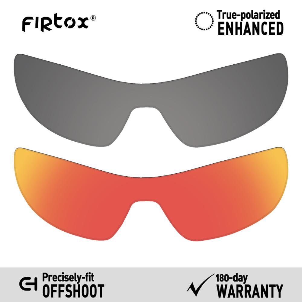 Firtox true  uv400 polariserte linser erstatning til oakley avlegger  oo9190 solbriller (kun kompatibel linse) - flere farger: Svart, rød