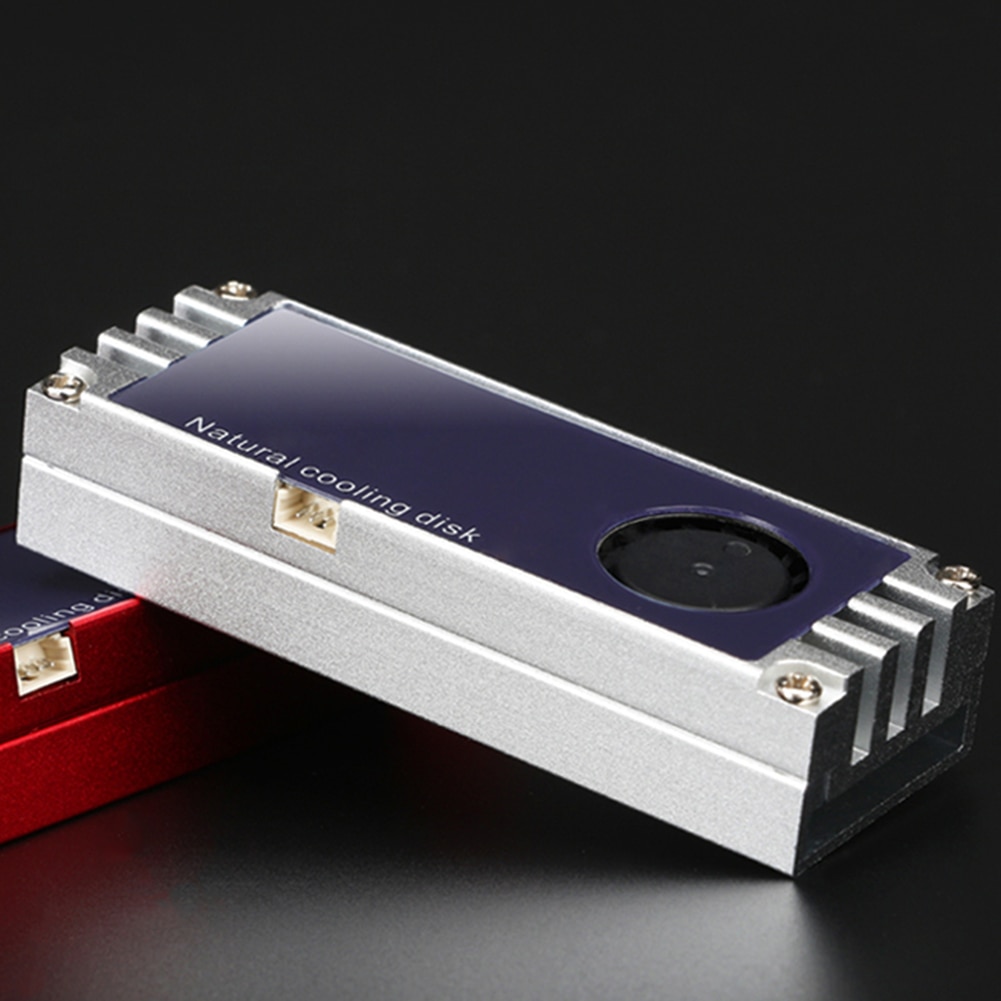 M2 SSD Kühlkörper Kühler Temperatur OLED Digital Anzeige M.2 2280 NVME SSD fest Zustand Festplatte Heizkörper Wärme Thermische Pad